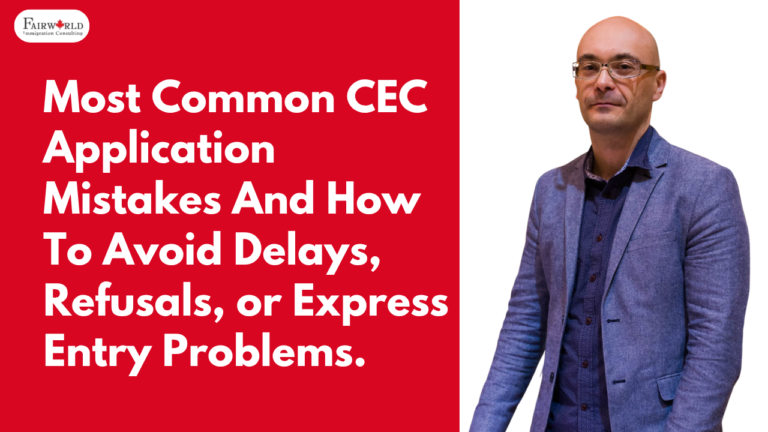 Featured image of the blog "Most Common CEC Application Mistakes And How To Avoid Delays, Refusals, or Express Entry Problems."