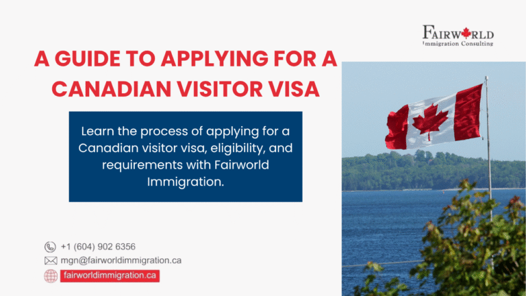 Featured image of the blog a guide to applying for a Canadian visitor visa