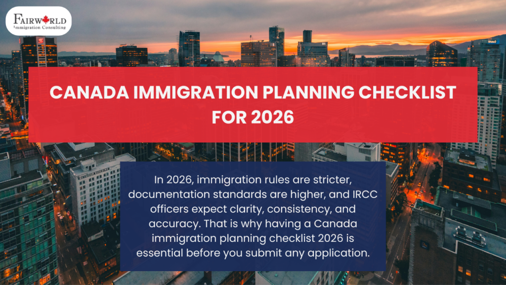 Blog post featured image - Canada Immigration Planning Checklist 2026.