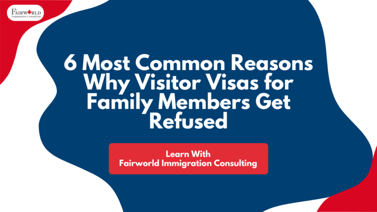 Featured image of the blog "Common Reasons Why Visitor Visas for Family Members Get Refused".