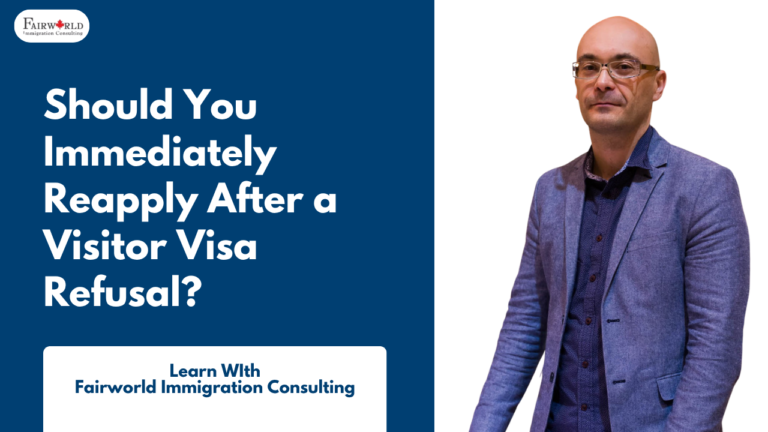 Featured Image of the blog "Should You Immediately Reapply After a Visitor Visa Refusal?"
